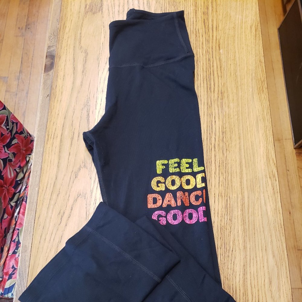 zumba xs high rise boot cut compression leggings
